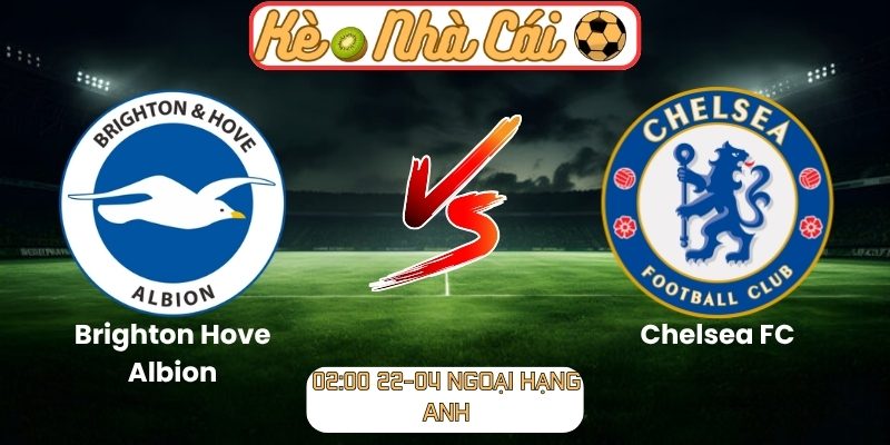 Soi kèo trận đấu Brighton Hove Albion vs Chelsea FC (02:00 22-04, Ngoại hạng Anh) 1 Brighton Hove Albion vs Chelsea FC